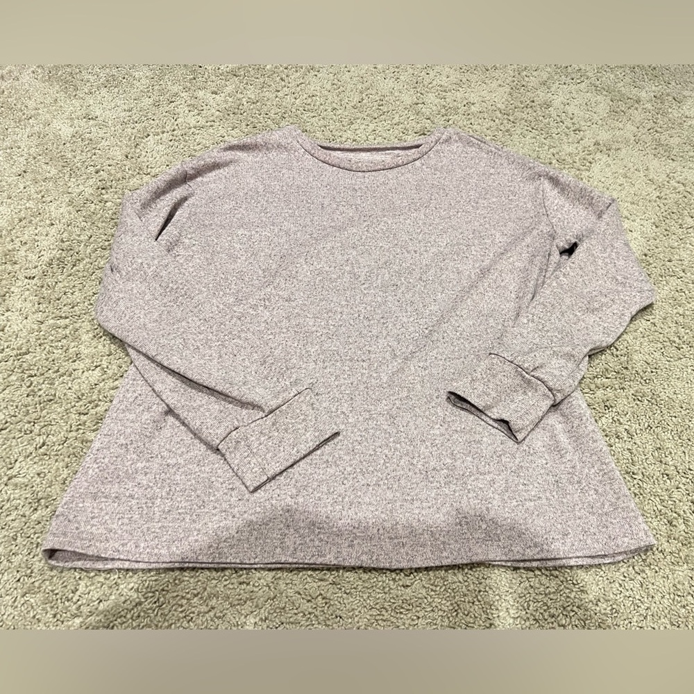 Purple/gray tunic sweater